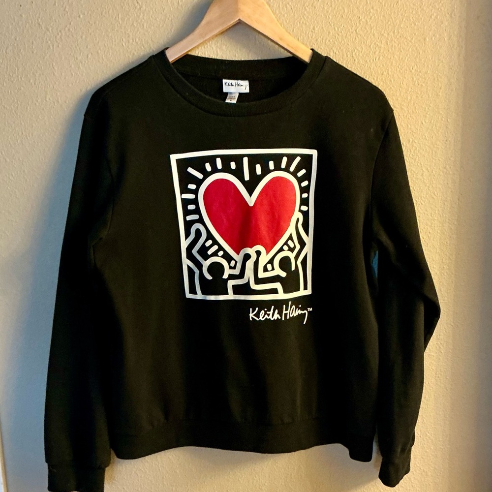 Keith Haring Dancing Heart Sweatshirt M